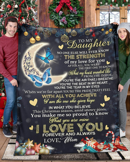 Special Gift For Your Daughter Blanket - From Mom (SKU-CHAU-B09)