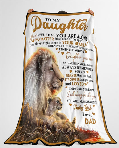 Special Gift For Your Daughter Blanket - From Dad02