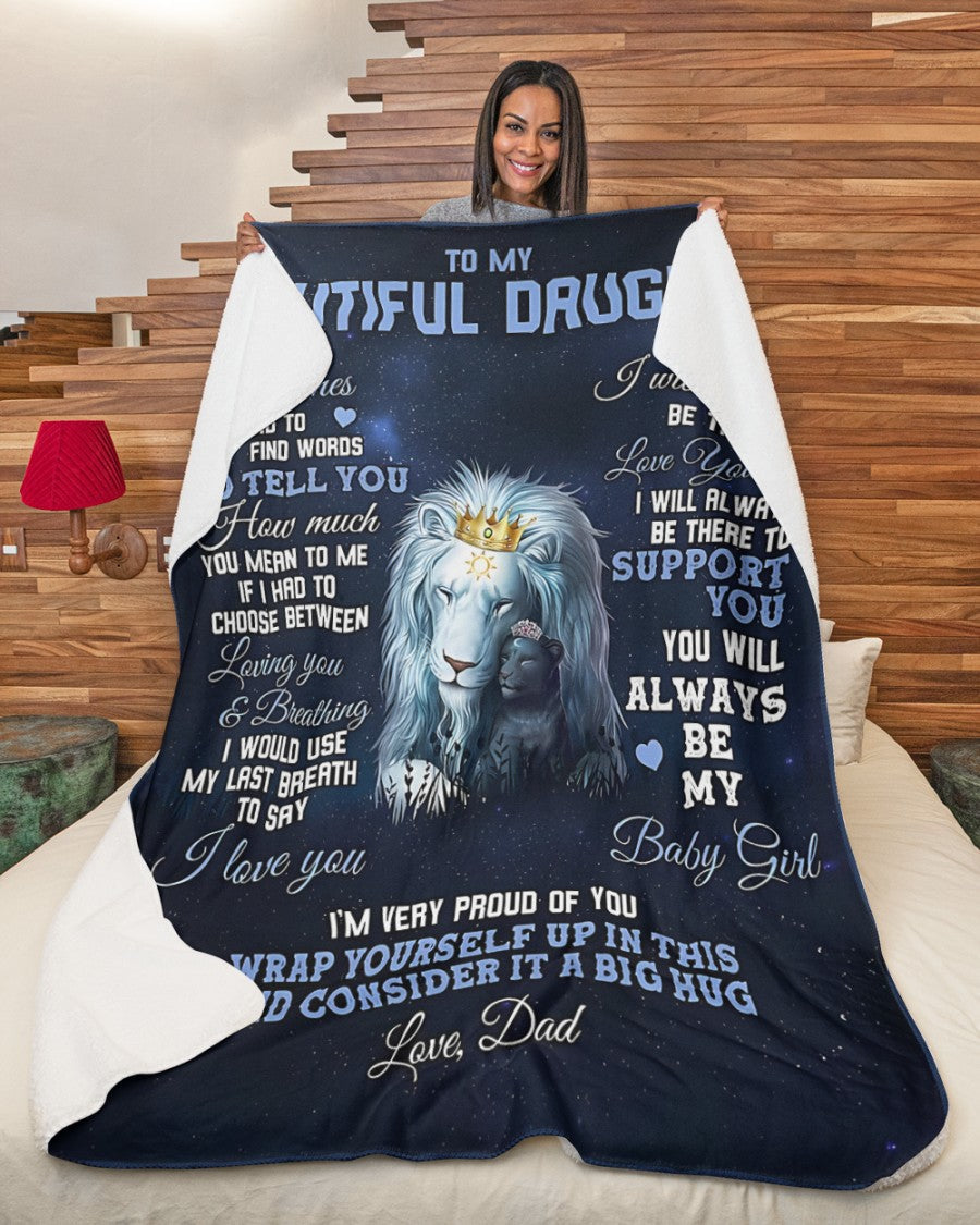 To My Daughter Blanket - From Dad (SKUB10-71) FULL