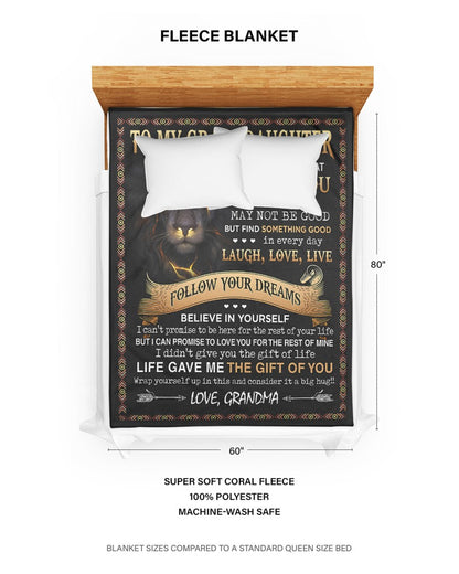 Special Gift For Your Granddaughter Blanket - From Grandma (SKUB09-41)