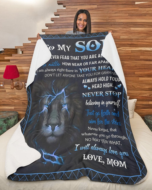 Special Gift For Your Son Blanket - From Mom (SKUB09-138)