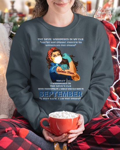 Never Underestimate A Woman Born In September – September Woman “I Am The Storm” - FMA / NINA09 (SKU12-322-09)