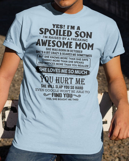 October - Awesome Mom - Perfect gift for son From Mom - NINA10 (SKU-SPW-10)