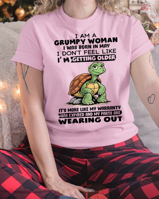 NINA05 - Funny Grumpy Woman Shirt Born in May – Birthday Gift Idea - FMA (SKU2602-178-05)