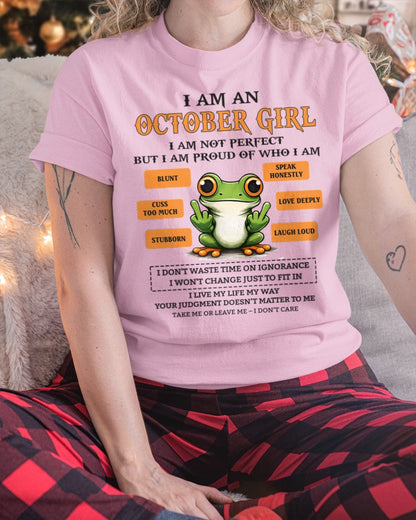 "I AM A OCTOBER GIRL" - Birthday Gift For October Girls - FMA NINA10 (SKU2602-189-10)