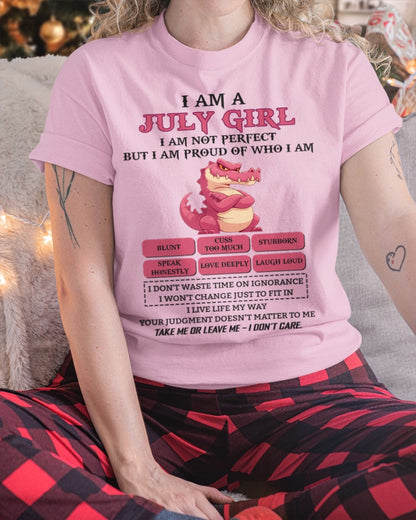July Girl Shirt – Birthday Gift for Women - NINA07 FMA (SKU10-80-07)