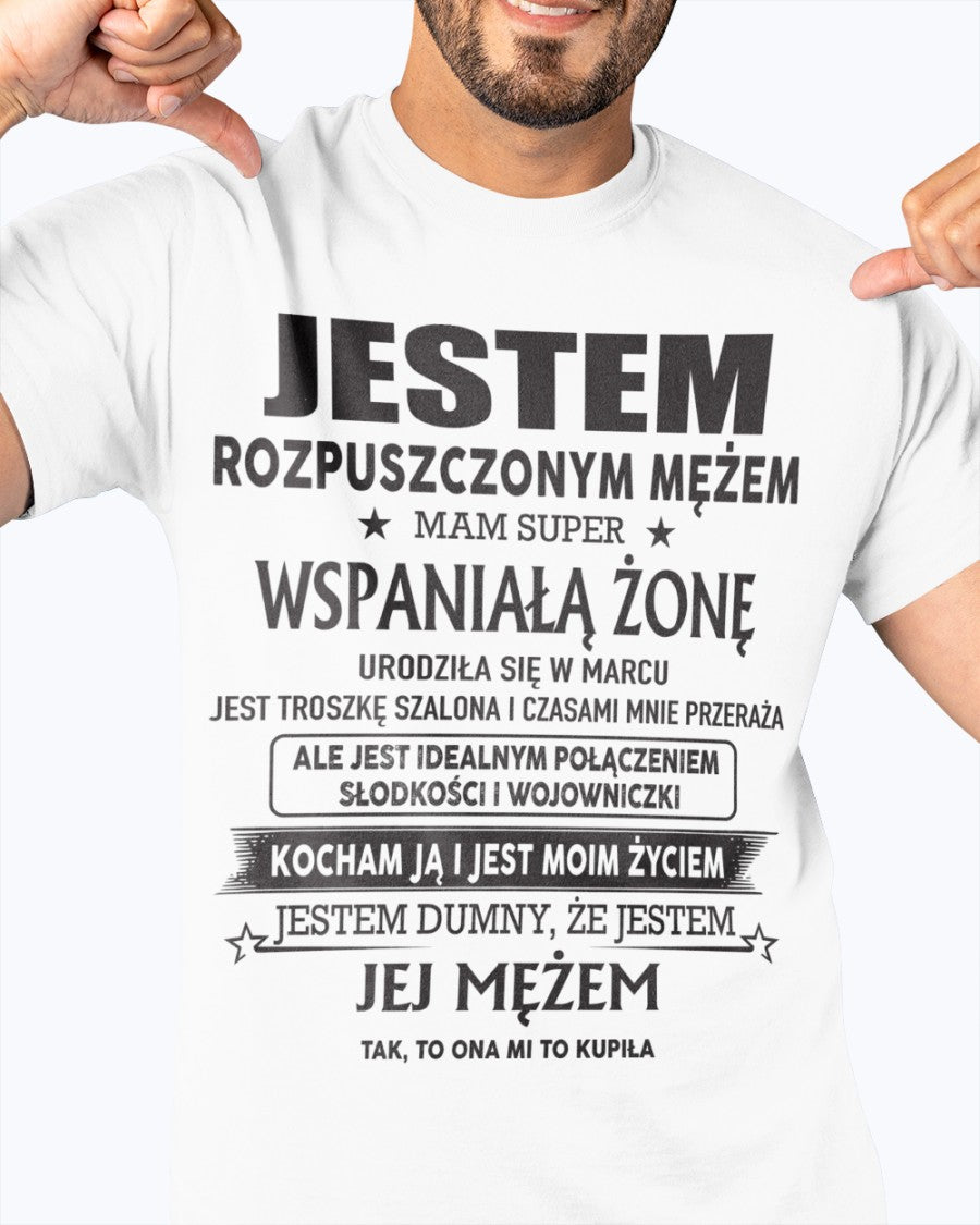 Niesamowita Żona Urodzona w marcu – Idealny Prezent dla Twojego Męża – POL/NINA03 (SKU06-26-03)