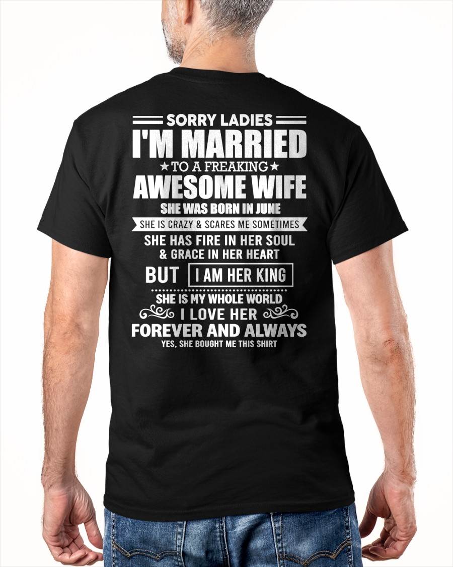 JUNE - SORRY LADIES I'M MARRIED TO A FREAKING AWESOME WIFE - FROM WIFE - NINA06 (SKU26T-01199-06)