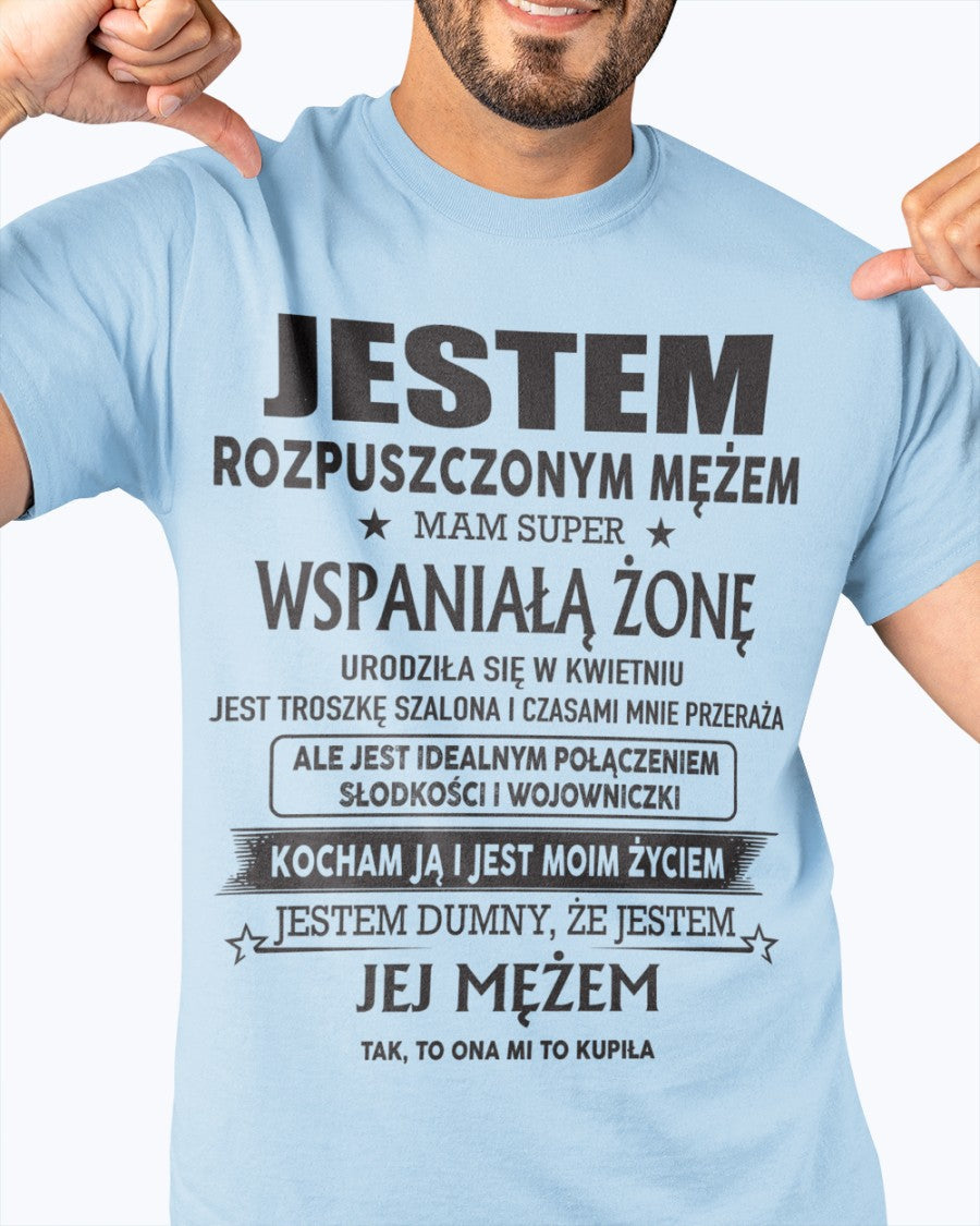 Niesamowita Żona Urodzona w kwietniu – Idealny Prezent dla Twojego Męża – POL/NINA04 (SKU06-26-04)