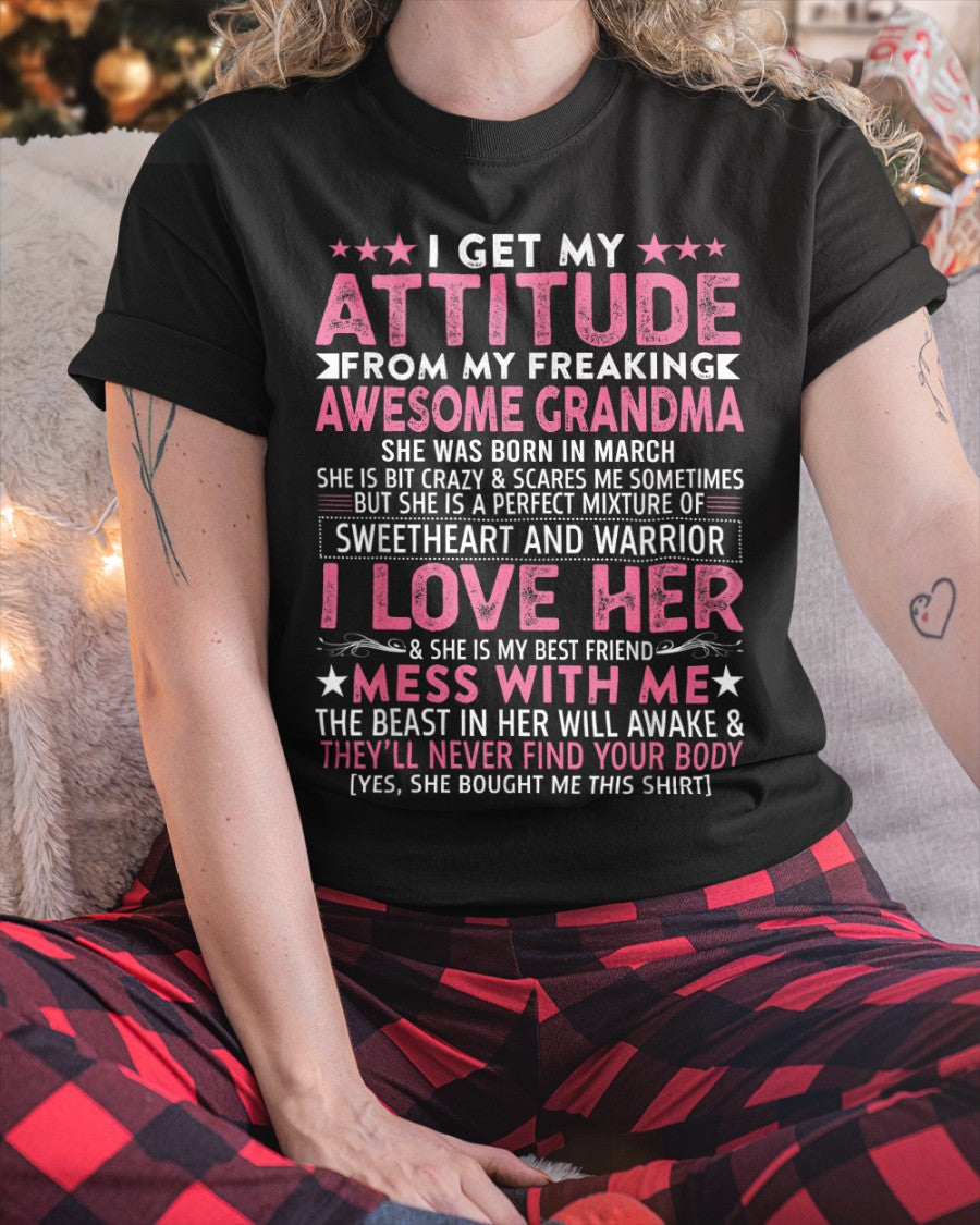 I GET MY ATTITUDE FROM MY GRANDMA MARCH EDITION – FROM GRANDMA TO GRANDDAUGHTER NINA03 (SKU07-163-03)