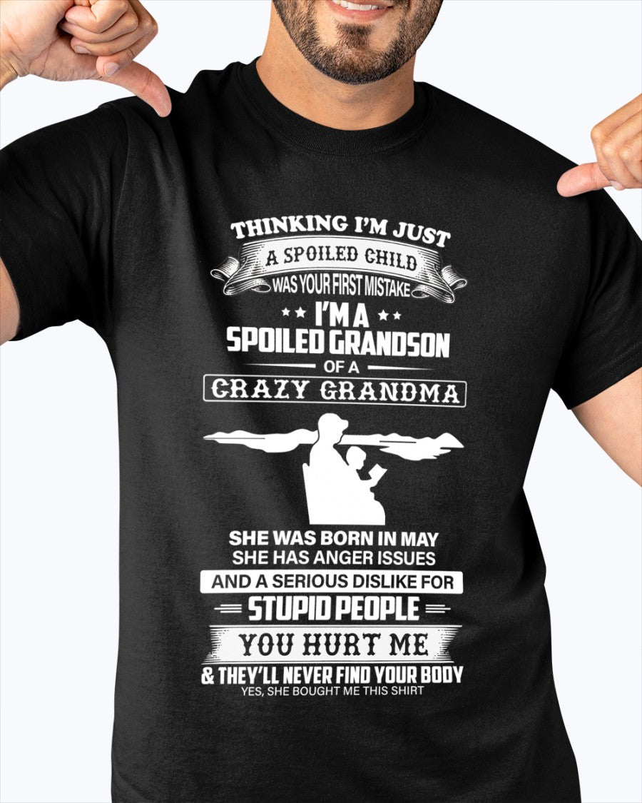 Spoiled by Grandma Shirt May Edition – From Grandma to Grandson NINA05 (SKU-GMS2-05)