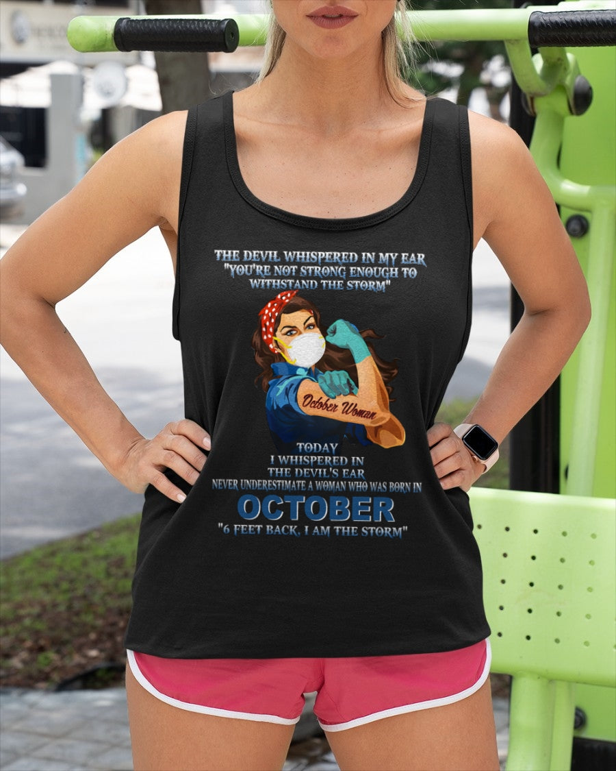 Never Underestimate A Woman Born In October – October Woman “I Am The Storm” - FMA / NINA10 (SKU12-322-10)