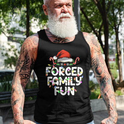Forced Family Fun Christmas Pajamas Funny T-Shirt - Christmas Unisex T-Shirt/Hoodie/Sweatshirt - NINA00