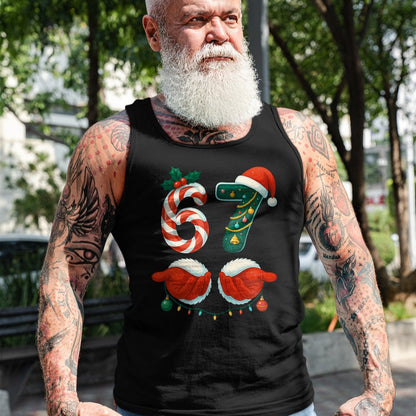 67 Christmas 6 7 Meme Pajamas Holiday Gen Alpha Slang T-Shirt - Christmas Unisex T-Shirt/Hoodie/Sweatshirt - NINA00