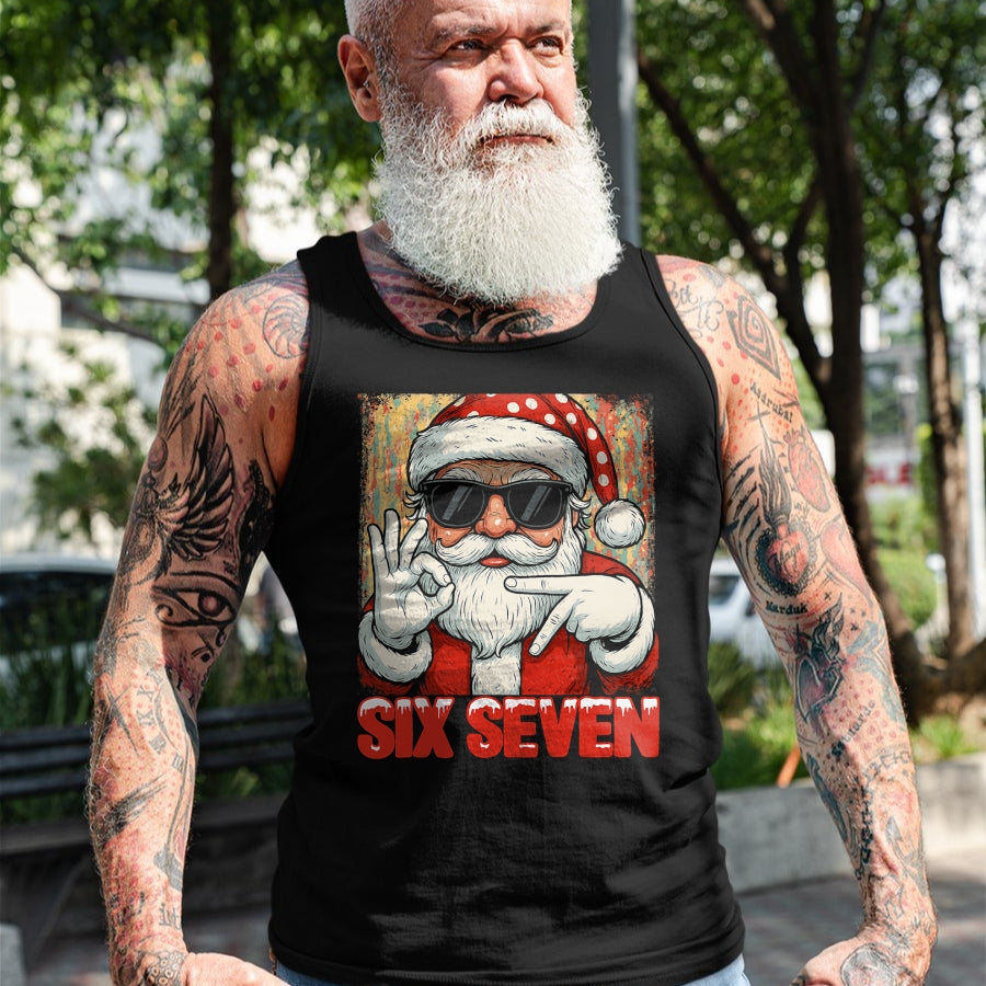 Funny Six Seven Meme Christmas Cool Santa Saying 6 7 T-Shirt - Christmas Unisex T-Shirt/Hoodie/Sweatshirt - NINA00