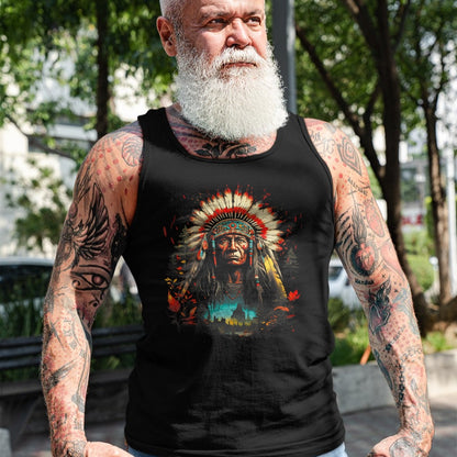 Native American T-Shirts, Vintage Native American Unisex T-Shirt/Hoodie/Sweatshirt HLT00 - Native American Chief Tribes Culture Sacred Sioux T-Shirt (1)