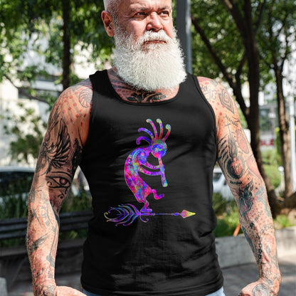 Native American T-Shirts, Vintage Native American Unisex T-Shirt/Hoodie/Sweatshirt HLT00 - Native American Kokopelli With Feather 2 - Fan Fun T-Shirt