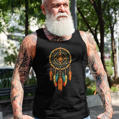 Native American T-Shirts, Vintage Native American Unisex T-Shirt/Hoodie/Sweatshirt HLT00 - Dream Catcher Native American Tribal T-Shirt (1)