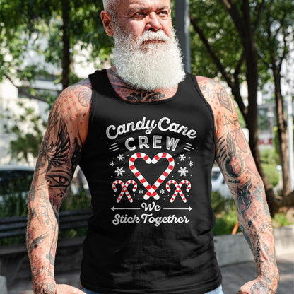 Christmas Candy Cane Heart Holiday Family Matching Pajama PJ T-Shirt - Christmas Unisex T-Shirt/Hoodie/Sweatshirt - NINA00