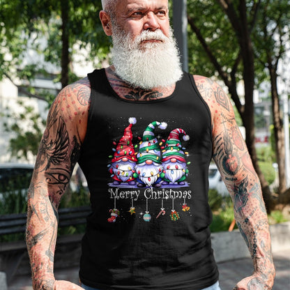 Cute Gnomes Merry Christmas Light Family Gnome Xmas Matching T-Shirt - Christmas Unisex T-Shirt/Hoodie/Sweatshirt - NINA00