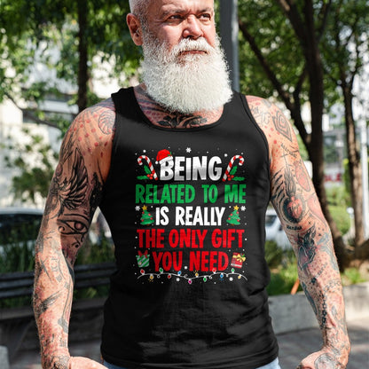 Being Related To Me Funny Christmas Family Xmas Pajamas T-Shirt  - Christmas Unisex T-Shirt/Hoodie/Sweatshirt - NINA00