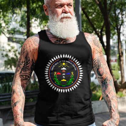Native American T-Shirts, Vintage Native American Unisex T-Shirt/Hoodie/Sweatshirt HLT00 - Navajo Flag Native American Mens Womens Kids T-Shirt (1)