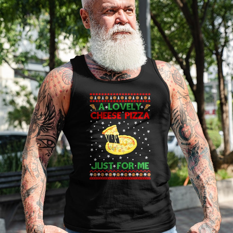 A Lovely Cheese Pizza Shirt Alone Funny Kevin X-Mas Home T-Shirt - Christmas Unisex T-Shirt/Hoodie/Sweatshirt - NINA00