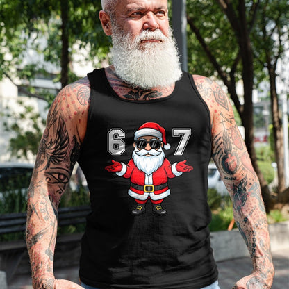 67 Meme Six Seven 6 7 Funny Santa Matching Xmas 67 Christmas T-Shirt - Christmas Unisex T-Shirt/Hoodie/Sweatshirt - NINA00