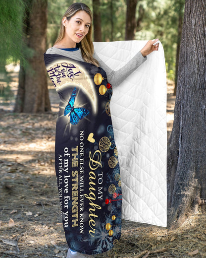 Special gift for your daughter Blanket -  from mom (SKU-CHAU-B09)