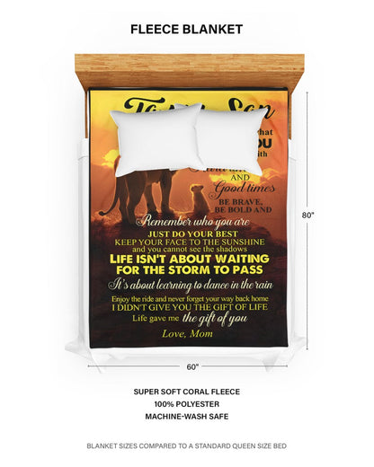 Special Gift For Your Son Blanket - From Mom (SKUB11-128)