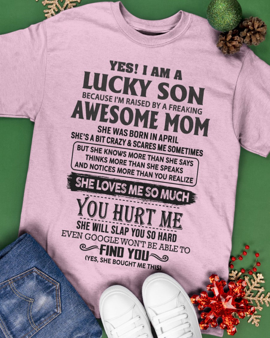 April - Awesome Mom - Perfect Gift For Your Son From Mom - NINA04 (SKU-LKW-04)