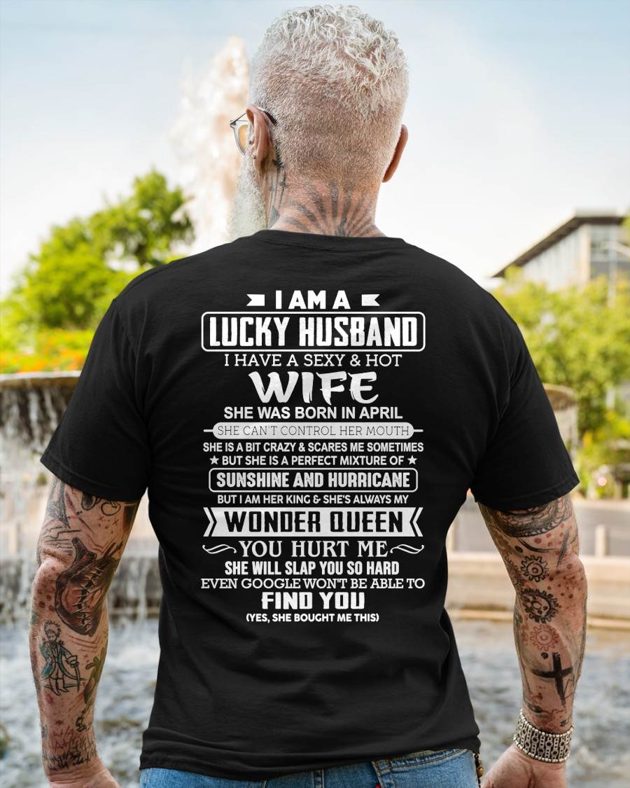 APRIL - I AM A LUCKY HUSBAND I HAVE A SEXY & HOT WIFE  - FROM WIFE - NINA04 (SKU12-316-04)