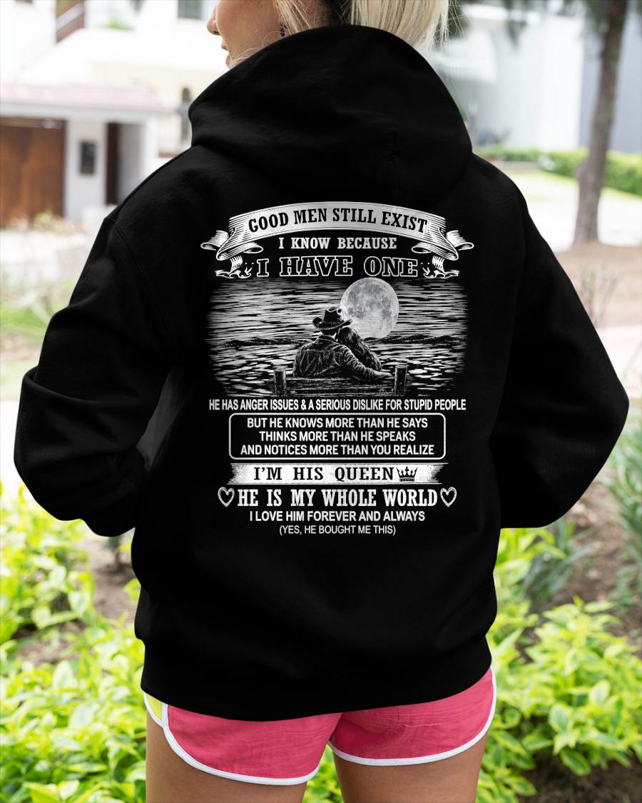 GOOD MEN STILL EXIST I KNOW BECAUSE HAVE ONE - Perfect gift for your girlfriend or wife From Husband - NINA00 (SKU2608-603-00)