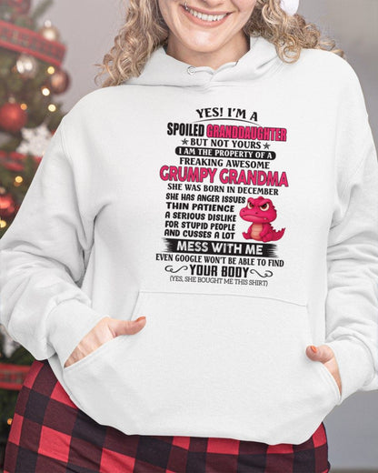 DECEMBER - YES, I'M A SPOILED GRANDDAUGHTER - GIFT FROM GRANDMA - NINA12 (SKU09-96-12)