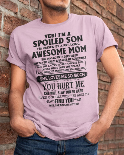 December - Awesome Mom - Perfect gift for your son from Mom - NINA12 (SKU-SPW-12)