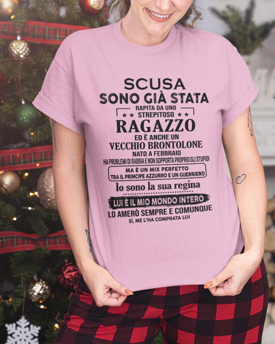 Fantastico fidanzato nato a Febbraio - Regalo speciale per la tua ragazza- ITA/NINA02 (SKU2605-187-02)