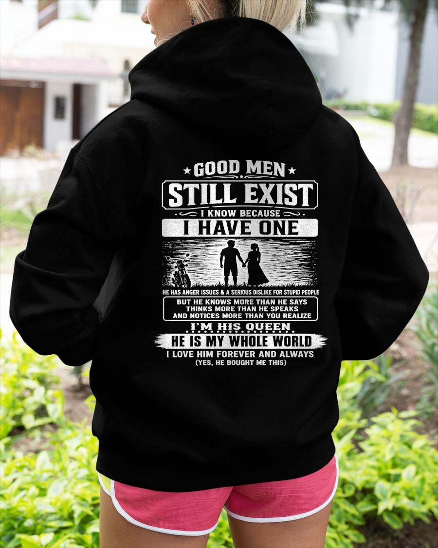 GOOD MEN STILL EXIST I KNOW BECAUSE HAVE ONE - Perfect gift for your girlfriend or wife From Husband - NINA00 (SKU2608-562-00)