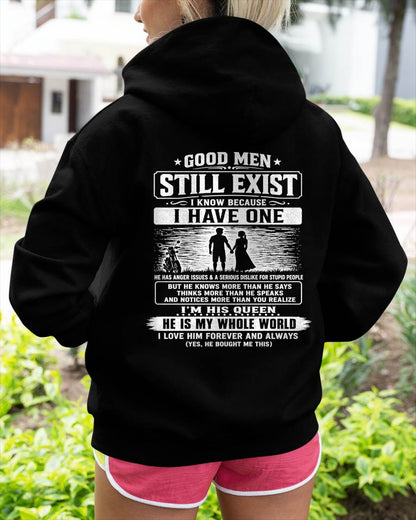 GOOD MEN STILL EXIST I KNOW BECAUSE HAVE ONE - Perfect gift for your girlfriend or wife From Husband - NINA00 (SKU2608-562-00)