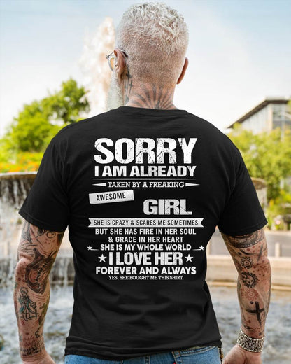 SORRY I AM ALREADY TAKEN BY A FREAKING AWESOME GIRL - FROM WIFE - NINA00 (SKU12-298-00)