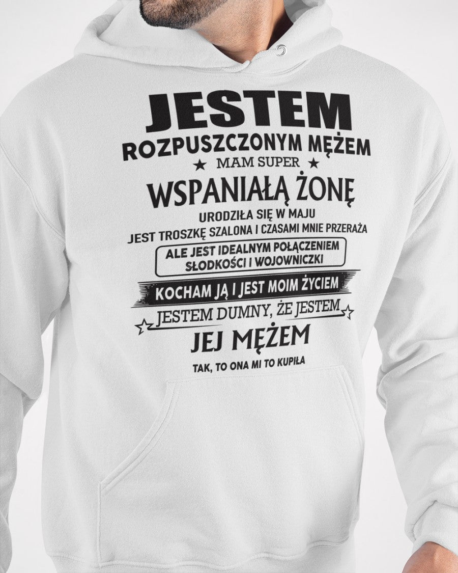 Niesamowita Żona Urodzona w maju – Idealny Prezent dla Twojego Męża – POL/NINA05 (SKU06-26-05)