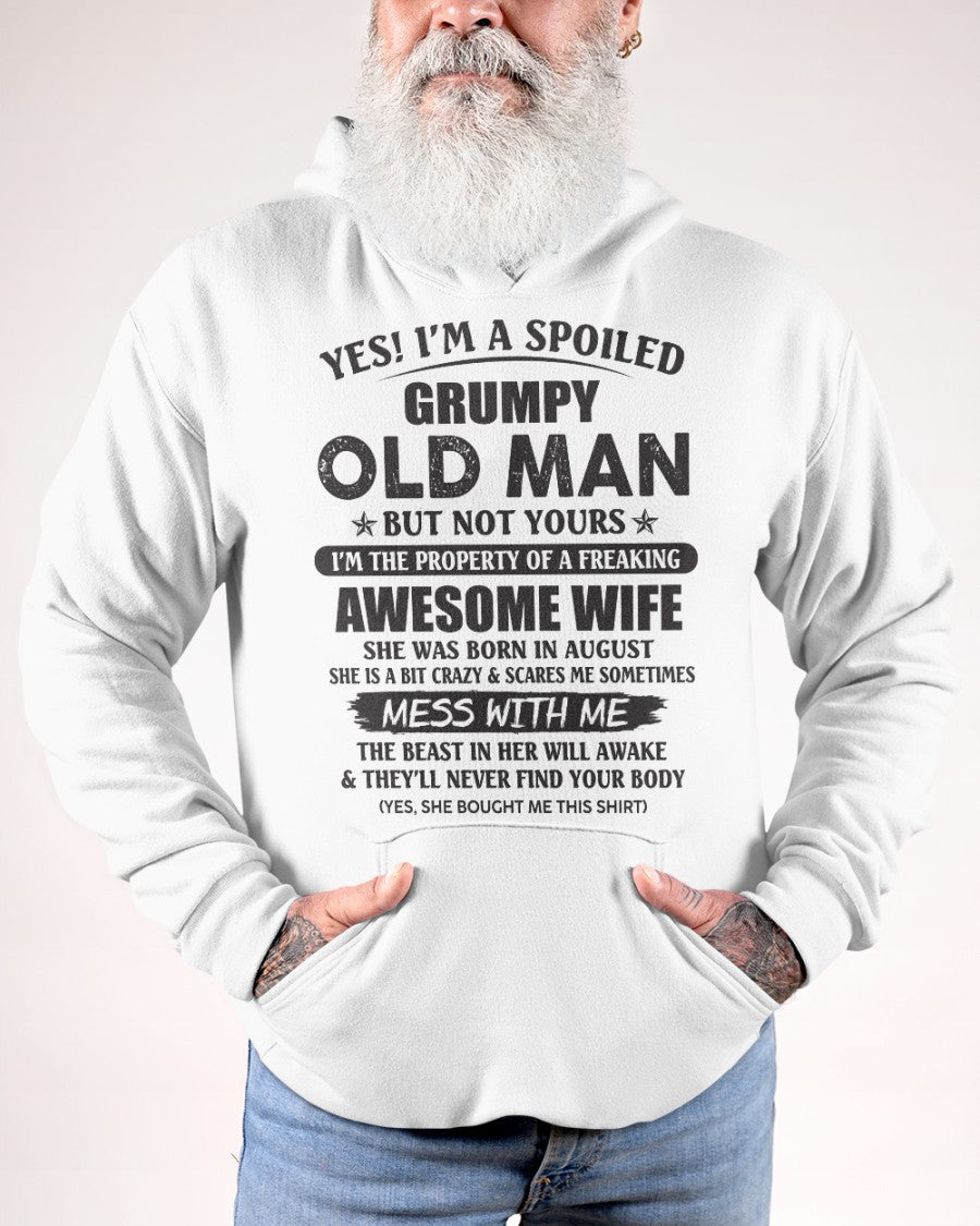 Awesome wife August - Perfect gift for your husband from wife  - NINA08 (SKU96-68-08)