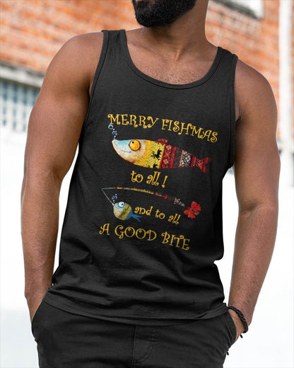 Christmas Fisherman's Merry Fishmas to All Fishing T-Shirt