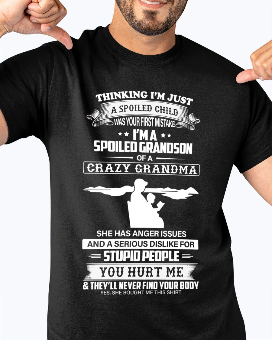 Spoiled by Grandma Shirt – From Grandma to Grandson NINA00 (SKU-GMS2-00)