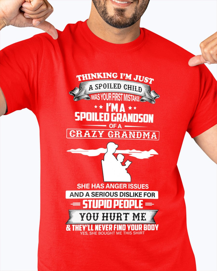 Spoiled by Grandma Shirt – From Grandma to Grandson NINA00 (SKU-GMS2-00)