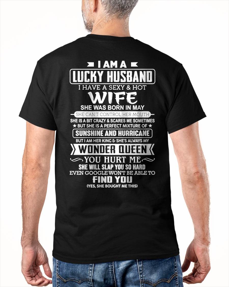 MAY - I AM A LUCKY HUSBAND I HAVE A SEXY & HOT WIFE  - FROM WIFE - NINA05 (SKU12-316-05)