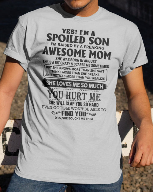 August - Awesome Mom - Perfect Gift For Son From Mom - NINA08 (SKU-SPW-08)