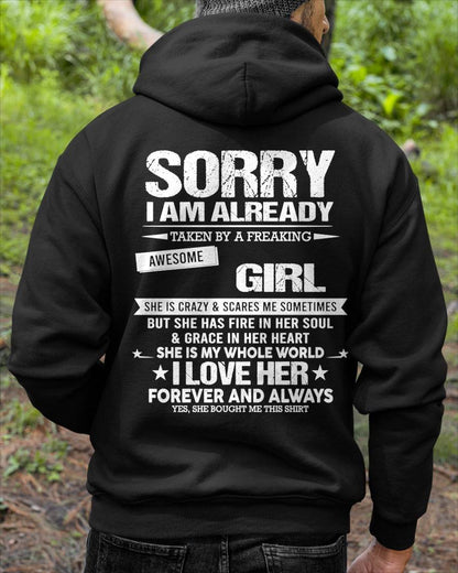 SORRY I AM ALREADY TAKEN BY A FREAKING AWESOME GIRL - FROM WIFE - NINA00 (SKU12-298-00)