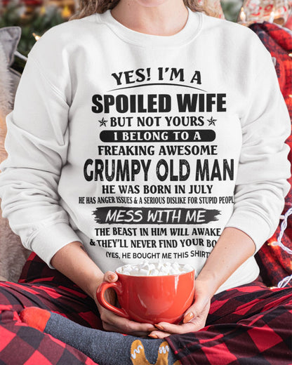 Grumpy Old Man July – Perfect gift for wife From Husband – NINA07 (SKU08-63-07)