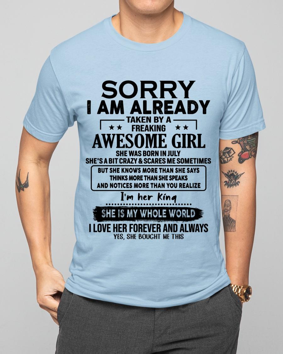 July - Awesome Girl born in July - Special gift for your boyfriend - From Wife NINA07 (SKU.AT16)