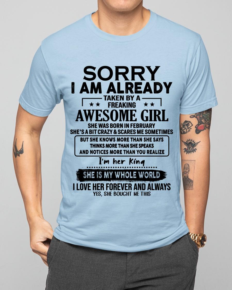 February - Awesome Girl born in February - Special gift for your boyfriend - From Wife NINA02 (SKU.AT16)